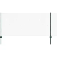 vidaXL Sechseckzaun mit Pfosten 100 x 1 m PVC-beschichteter Stahl Grün