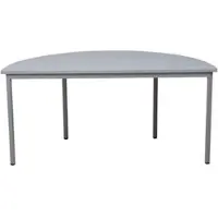 Proregal Bürotisch Wolf | Halbkreis | HxBxT 75x120x60 cm | Grau