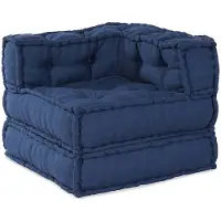 vidaXL Modulare Sofagarnitur Indigo 70 x 70 x 56 cm Stoff