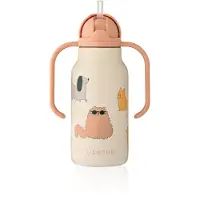 Liewood Wasserflasche Kimmie Water Bottle 250 ml Kinder Cats And Dogs / Sandy