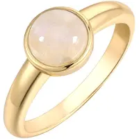 Rafaela Donata Ring aus Sterling Silber mit Mondstein in gelbgold | Gr.: 54