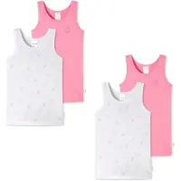 Schiesser Unterhemd Allday Basic in weiß/pink | Gr.: 116