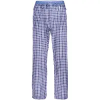 Luca David Pyjamahose Olden Glory Pants in grau+blau | Gr.: XXL