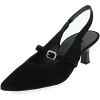 Paul green Leder-Slingpumps in Schwarz | Gr.: 37