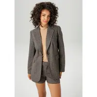 Aniston CASUAL Longblazer in anthrazit-dunkelbraun-helltaupe-hellbraun | Gr.: 36