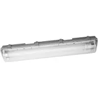Osram Feuchtraumlampe SUBMARINE, 65 cm, 2 x 7 W G13-LED IP65 SUBMARINE, alu / grau / zink, Kunststoff