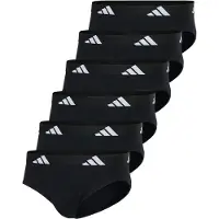 Adidas Herren Slip, 6er Pack - Briefs, Active Flex Cotton, Logo, einfarbig