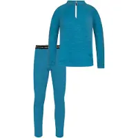 Normani Outdoor Sports Merino Oberteil „Nyapari“ und Merino Hose „Mackay“ in Blau | Gr.: 86/92