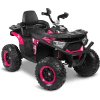 Toyz Batterie Fahrzeug Quad Gigant Led - 4x45W Motor - 116x75x80cm - Rosa