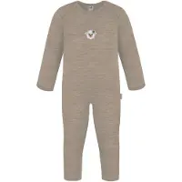 Normani Outdoor Sports Baby Merino Strampler Waverly in Beige | Gr.: 86