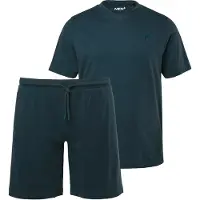 Men Plus Langer Schlafanzug in tintenblau | Gr.: 4XL