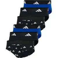 Adidas Originals Herren Slip, 6er Pack - Briefs, Active Flex Cotton, Logo, einfarbig