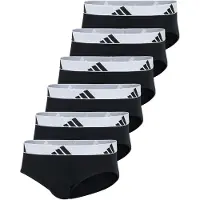 Adidas Herren Slip, 6er Pack - Briefs, Active Flex Cotton, Logo, einfarbig