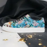 Lureaux Azure Bloom Sneakers - - Schöne bunte Schuhe - Einzigartiger Druck - Herren