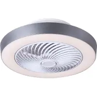 MADEIRA Deckenventilator mit Beleuchtung Gharra weiss/grau bis 25 m Lichtfarbe verstellbar mit Fernbedienu