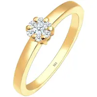 Elli DIAMONDS Ring 585 Gelbgold Verlobungsring in Gold | Gr.: 58