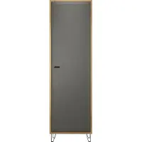 Trendteam Cheyenne GD:Ko.Eiche Navarra Melamin,Fr.Filz Dark Grey Tiefzieh,Garderobenschrank