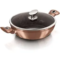 Berlinger Haus BH/1519N, 3,8 l, Rund, Roségold, Aluminium, Ergonomisch, Soft Touch, Gas, Halogen, Induktion