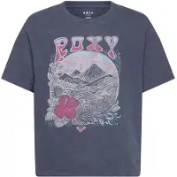 Roxy T-Shirt Eve Washed ERGZT04137 Blau Oversize