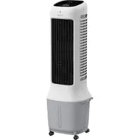 Be cool BC10ACP2501W, Weiß, Grau, Schwarz, 4 Rad/Räder, Tasten, Fernbedienung, 10 l, 1000 m³/h, Schontrommel mit Wabenstruktur