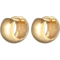 Elli Ohrringe Creolen Basic Elegant Klassisch 925 Silber Elli Premium Gold
