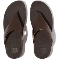 Original Brands FitFlop Lulu Leather Toepost BRAUN 39