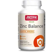 Jarrow Formulas , Zinc Balance, vegane Kapseln, 15mg Zink & 1mg Kupfer je Dosis 100 St