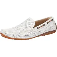 Sioux Slipper "Carulio-706", Herren, Gr. 44.5 (UK 10), weiß, Obermaterial: 50% Kalbsleder CAL. 50% Kalbsnappaleder CANA. 100% Gummi rubber., Schuhe Slipper