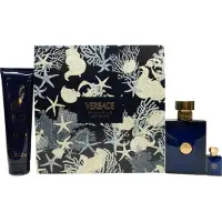 Versace Dylan Blue - 100ml EDT Spray - 150ml Shower Gel - 5ml EDT