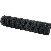 vidaXL Eurozaun Grau 1,2 x 25 m PVC-beschichtetes Eisen
