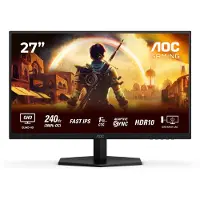 AOC G4 Q27G42ZE, 68,6 cm (27"), 2560 x 1440 Pixel, Quad HD, LCD, 1 ms, Schwarz, Rot