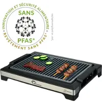 Little Balance Elektrogrill – Einfache Bedienung – Grillfläche 38 x 25 cm – PFAS-freie Mikrokeramikbeschichtung – 2000 W
