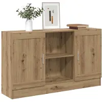 vidaXL Sideboard Artisan-Eiche 120x30,5x70 cm Holzwerkstoff