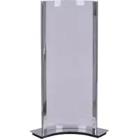 Näve Tischleuchten - LED Tischleuchte "PAUL" H: 32cm, Tischlampe im Modern Style, ausMetall und Kunststoff in klar/transparent, 32 cm hoch, Maße 19,5 x 8,2 cm, inkl. LED – Schnurschalter