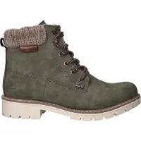 Rieker Damen Winter Schnürstiefel grün, Damen:36 EU