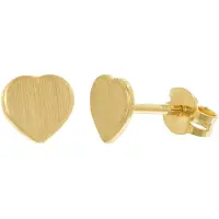 Trendor 28745 Ohrringe Herzen für Damen und Mädchen Gold 333 / 8K Ohrstecker