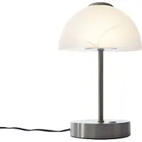 QAZQA Design-Tischleuchte Stahl mit Opalglas inkl. LED Dimmbar - Joya
