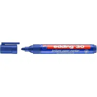Edding Pigmentmarker edding 30 Brilliant, blau, 10 Stück