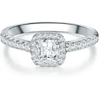 Trilani Ring - Sterling Silber Ring Zirkonia - Gr. 56 - in Silber - für Damen