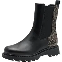 Tamaris Damen Chelsea Boots Schwarz Textil & Synthetik Größe: 42
