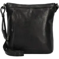 Greenburry Leder Umhängetasche Colombiana Shoulder Bag Black schwarz