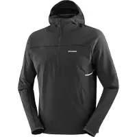 Salomon - Hybrid-Jacke mit halbem Reißverschluss &ndash; Herren &ndash; Sense Aero Hybrid HZ Hd M - Sense Aero Hybrid HZ HD M Deep Black für Herren -