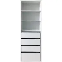 HTI Kommode Nina XXL mit Regalfächern, Höhe 161 cm, Breite 50 cm, Tiefe 40 cm