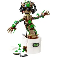 LEGO Marvel Tanzender Groot, animierte Minifigur eines Charakters aus Guardians of the Galaxy, interaktives Spielset, Superheldengeschenk für Jungen und Mädchen 76297