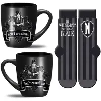 Pyramid International - WEDNESDAY MUG & SOCK SET - Black - UK sizes 3-8 (EU 36-41)