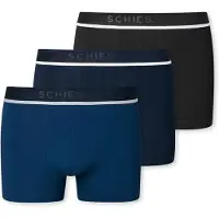 Schiesser Herren Shorts 3er Pack - Serie "95/5", Unterhose, Logobund, uni, S-2XL