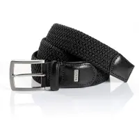 MONTI Flechtgürtel "HAMBURG" 3,5 cm breit, Elastischer Flechtgürtel, Casual-Business-Sportiv
