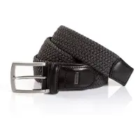 MONTI Flechtgürtel "HAMBURG" 3,5 cm breit, Elastischer Flechtgürtel, Casual-Business-Sportiv