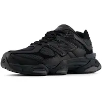 New Balance 9060 Triple Black Leather - EU 52
