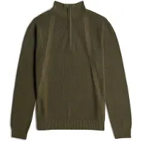 G-Star für Herren. D26726-C868-C744 Struktur Halber Pullover grün (L), Lässig, Baumwolle, Langarm